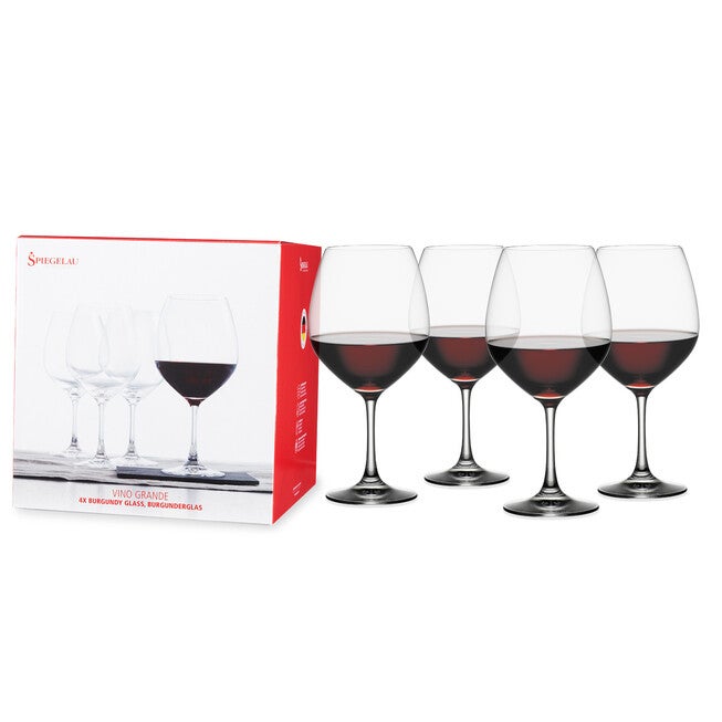 25 Oz Vino Grande Burgundy Glass (Set Of 4), CLEAR, hi-res image number 0