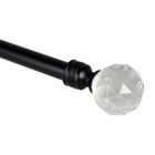 48"-86" Rod set with Disco Finial, BLACK, hi-res image number null