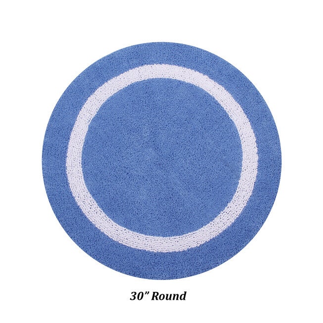 Hotel Collection 100% Cotton 30 inches Round Bath Rug, , on-hover image number 1