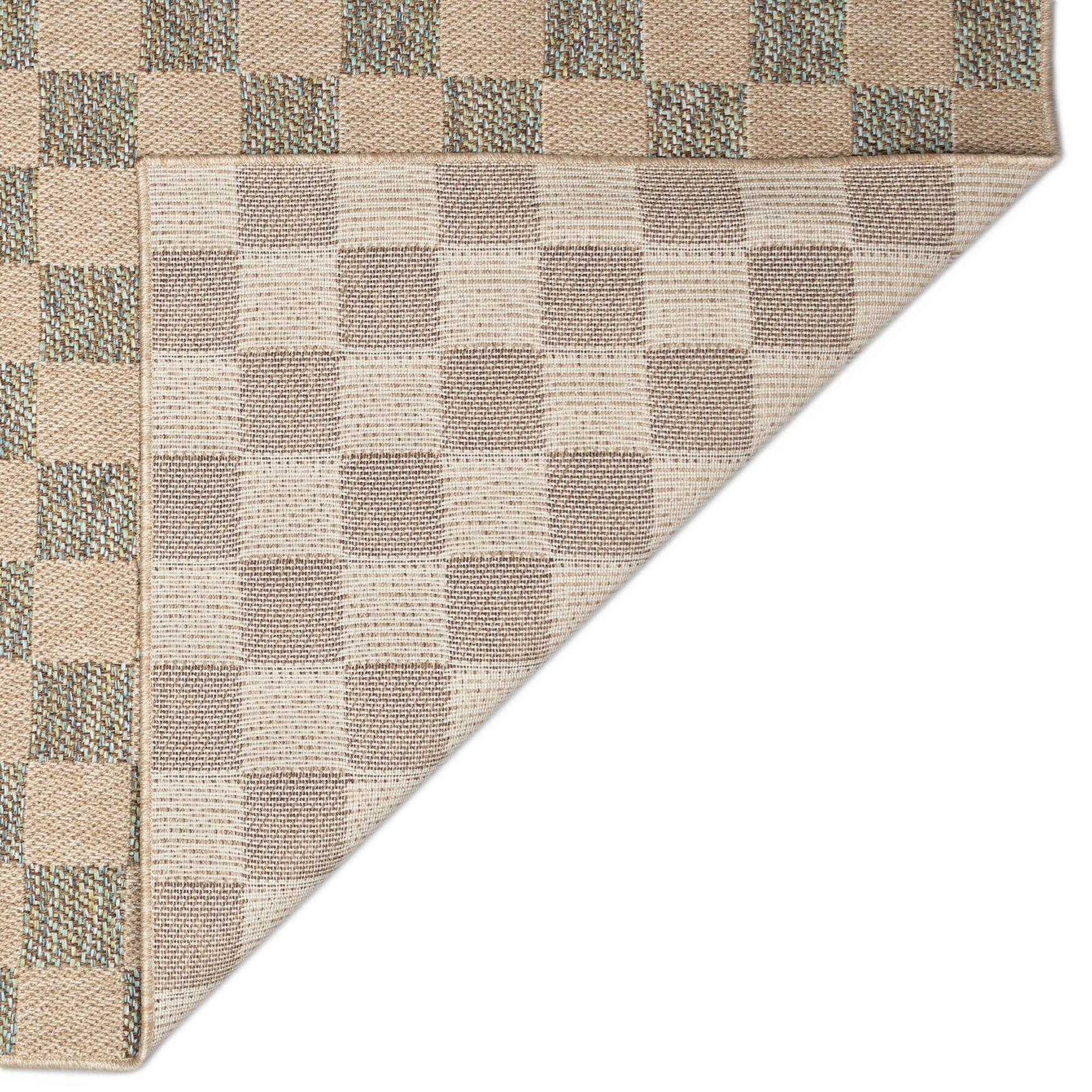 Roma Checkerboard Indoor/Outdoor Area Rug Cool, , on-hover image number 1