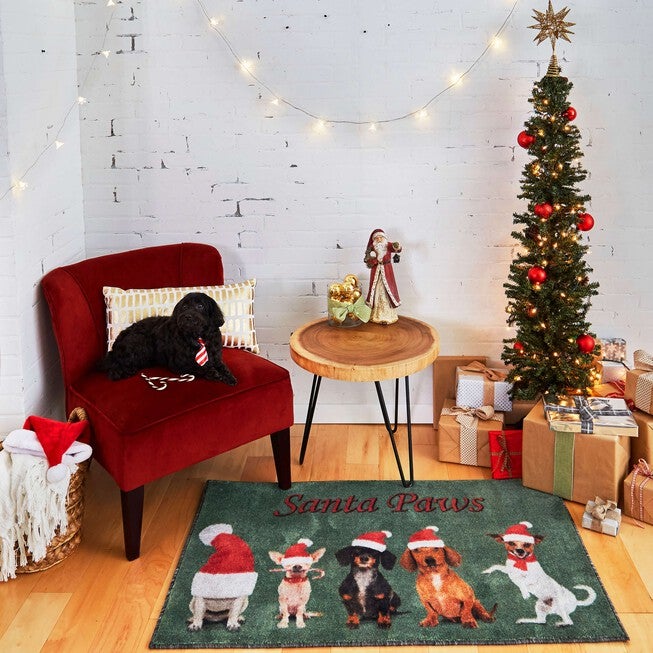 Santa Paws Multi Kitchen Rug, , alternate image number null