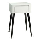 Black & White Side Table with Tall Legs , , on-hover image number null