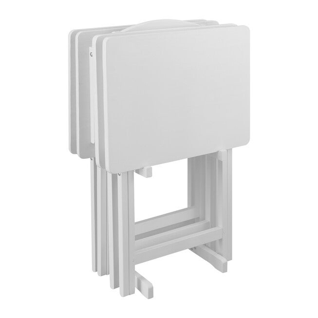 5pcs Tray Table Set - White, , alternate image number 4