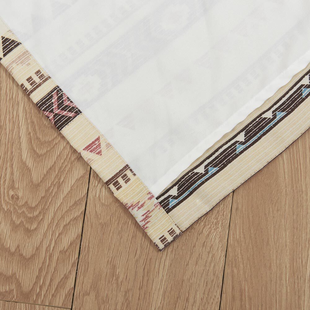 Phoenix Window Curtain Panels, Set of 2, 84 inches, TAN, on-hover image number 1