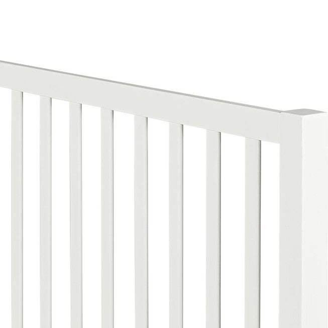 Hampton Wooden Platform Bed in Oak, Queen, WHITE, alternate image number 7