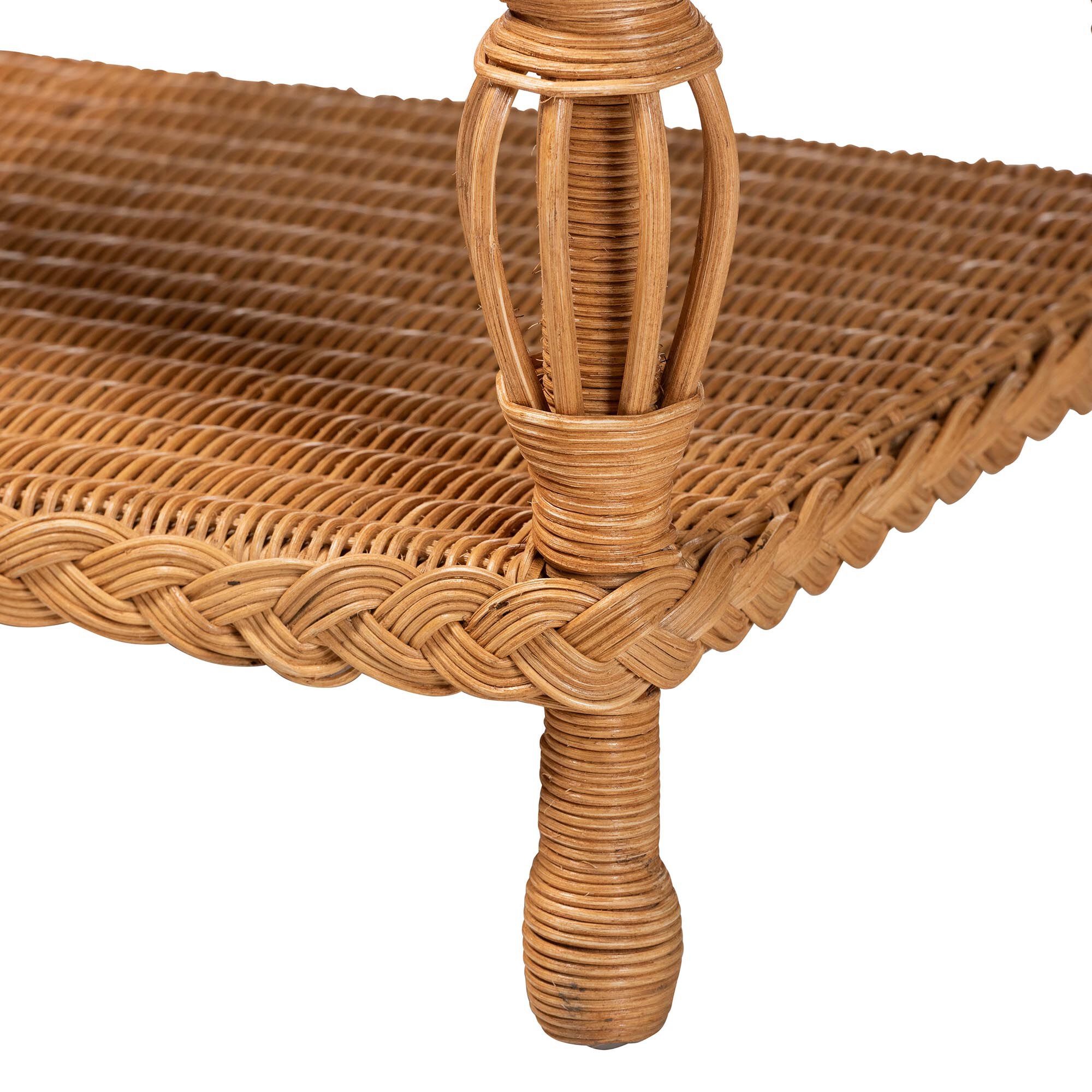 Dolby Natural Rattan End Table, LIGHT HONEY, alternate image number 5