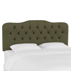 Velvet Tufted Headboard