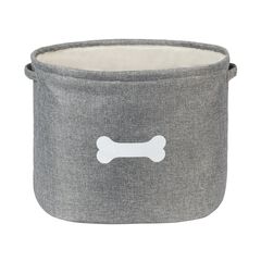 Capri Grey Toy Pet Dog Cat Basket