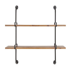 Brown Wood Industrial Wall Shelf Wall Shelf
