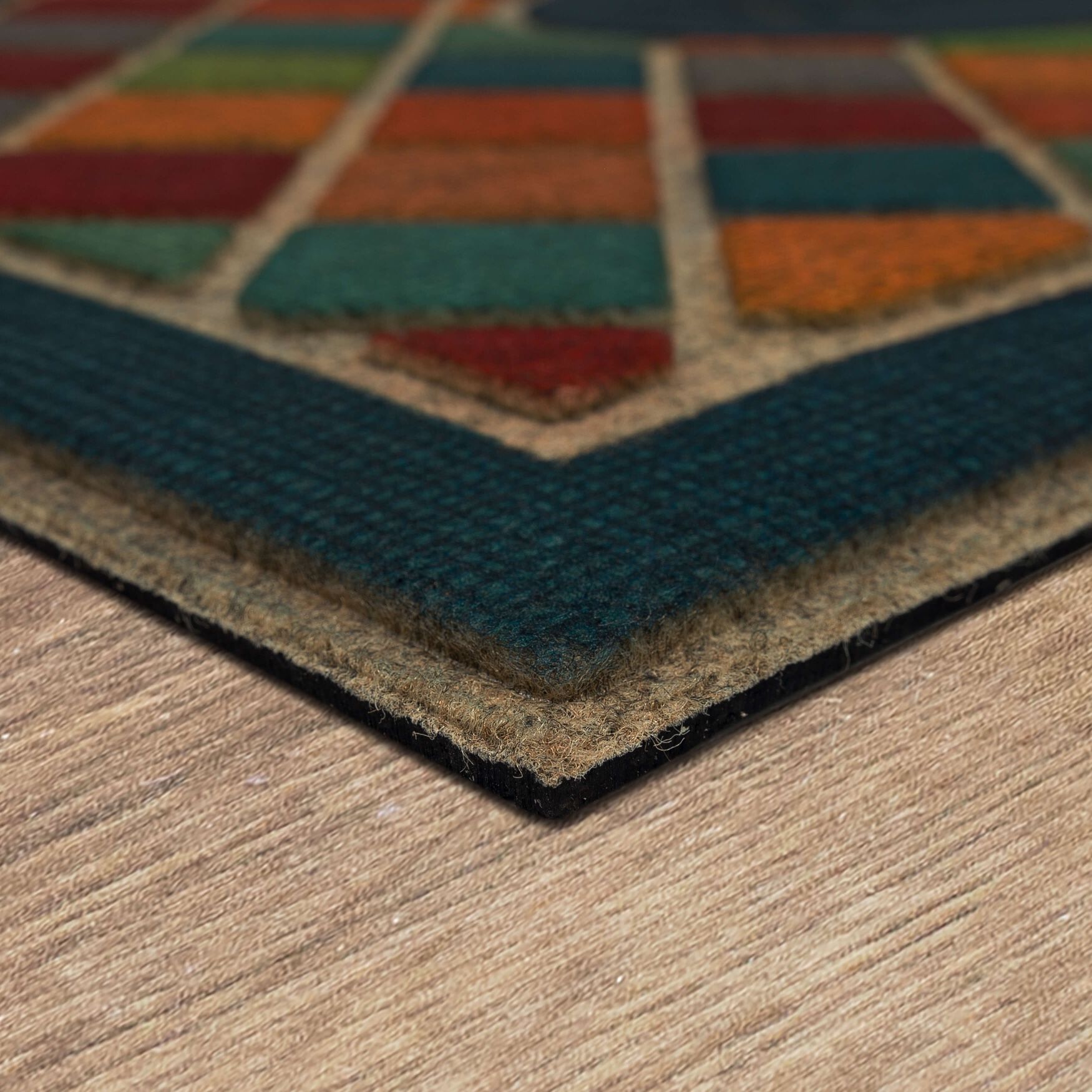 Ornamental Crosshatch Door Mat, , on-hover image number 1