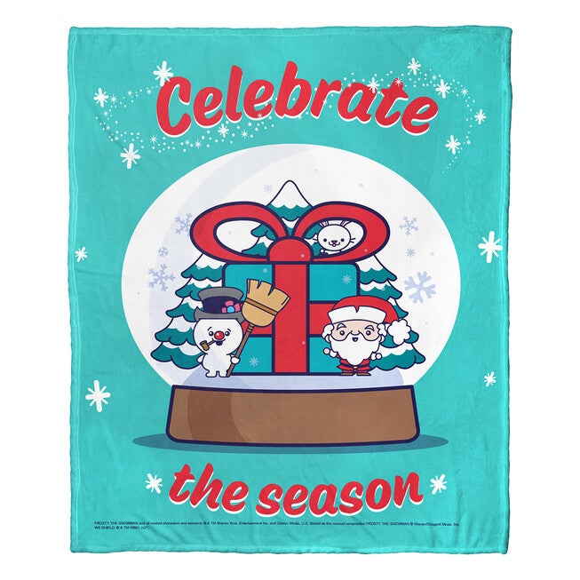 Frosty The Snowman Tis The Season Silk Touch Throw Blanket, , on-hover image number null