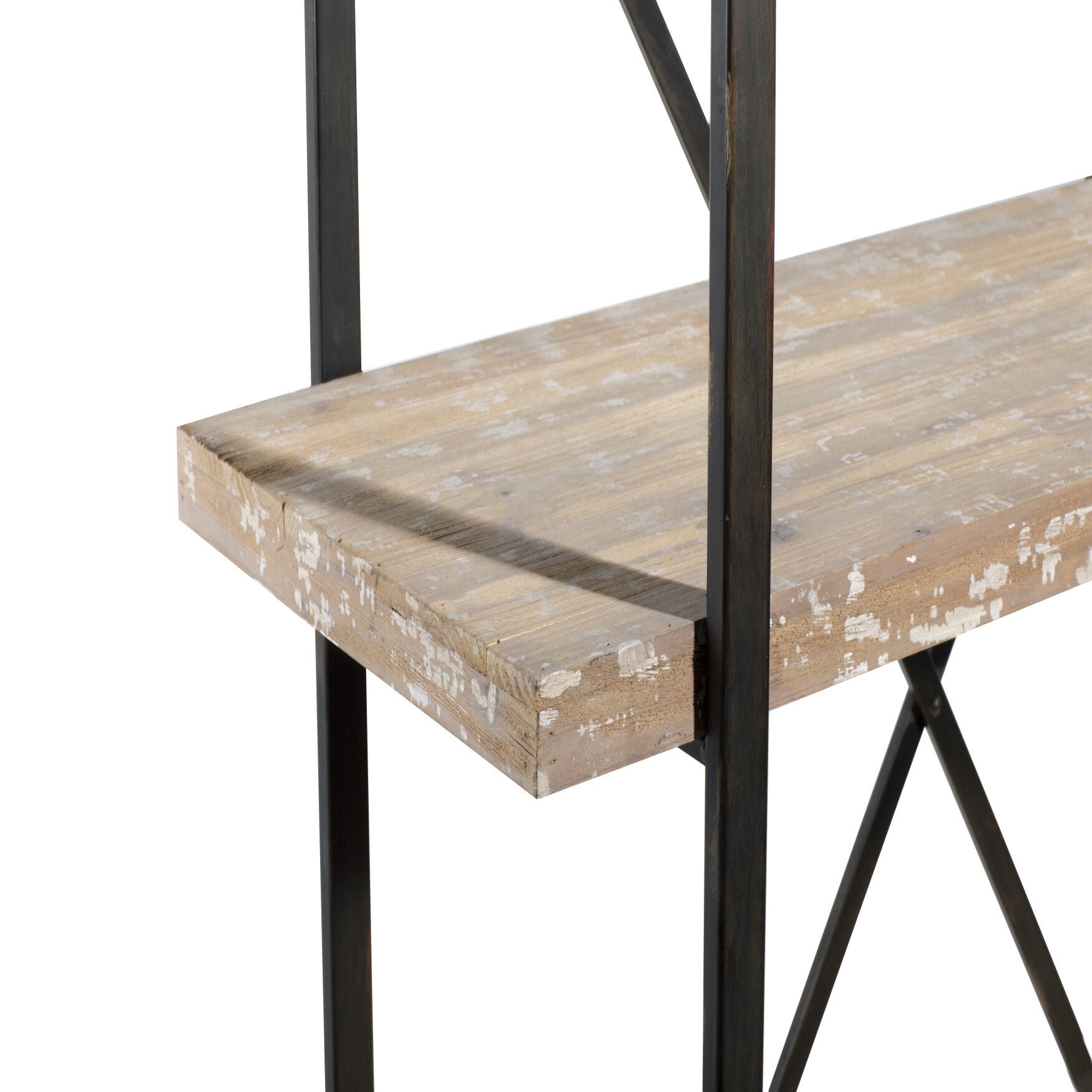 Brown Wood Industrial Shelving Unit, 67 inches x 47 inches x 14 inches, , alternate image number 3