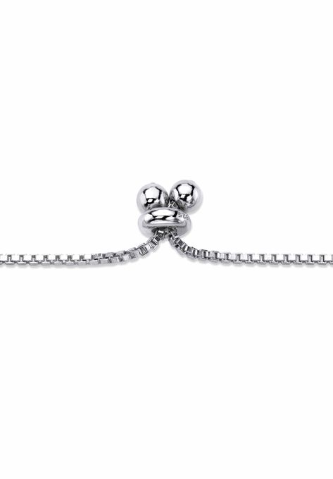 Silver Tone Bolo Bracelet (4mm), Simulated Birthstone 9.25" Adjustable, , on-hover image number null