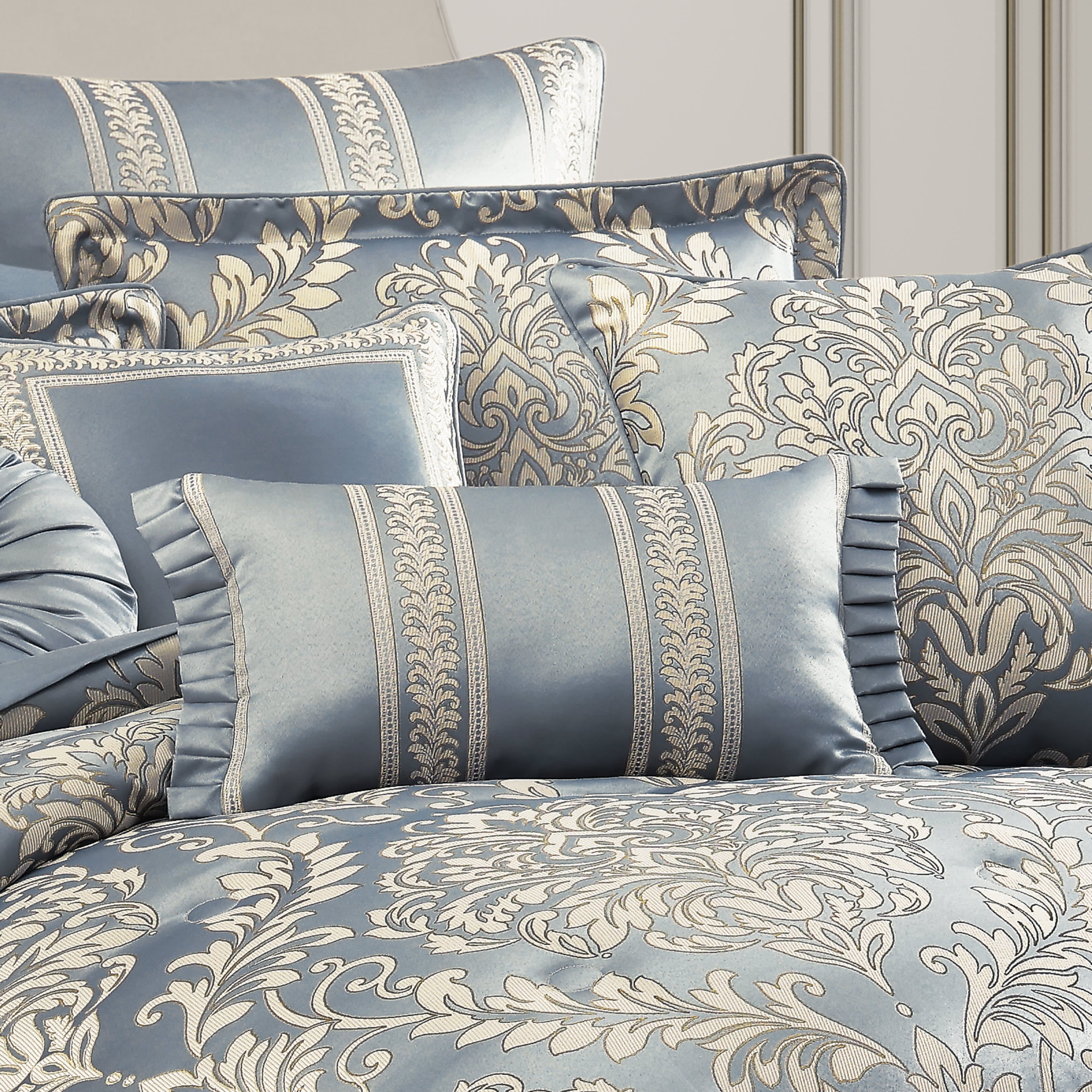 Lorenzo Boudoir Decorative Throw Pillow, BLUE, alternate image number 2