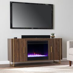 Dashton Color Changing Fireplace W Media Storage