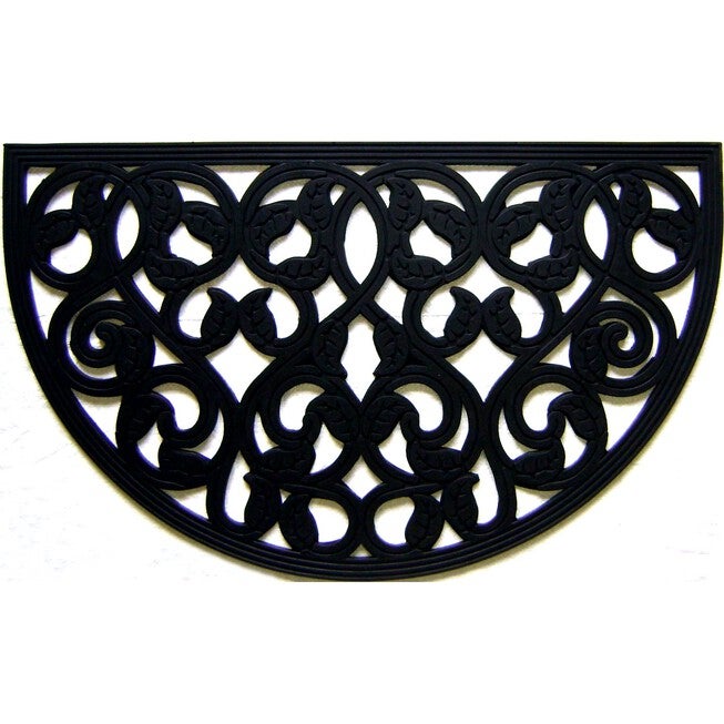 Scroll Coir Mat With Rubber Backing Floor Coverings, MULTI, hi-res image number null