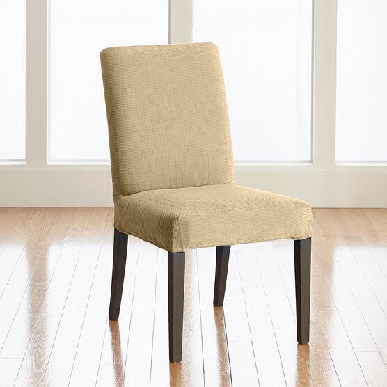 BH Studio Brighton Stretch Dining Room Chair Slipcover, KHAKI, hi-res image number null