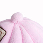 Plush Faux Fleece Cave Cat dog Bed, Soft PInk, , alternate image number null