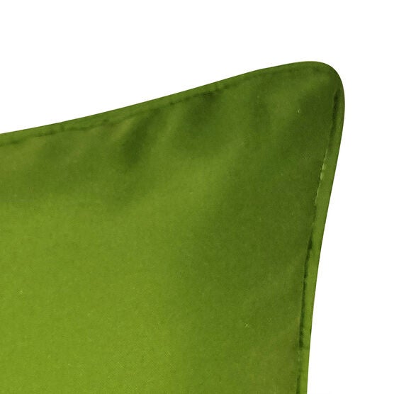 New York Botanical Garden® Indoor/Outdoor Raffia Embroidered Leaves Decorative Throw Pillow 12X20, Green Multi, , alternate image number null
