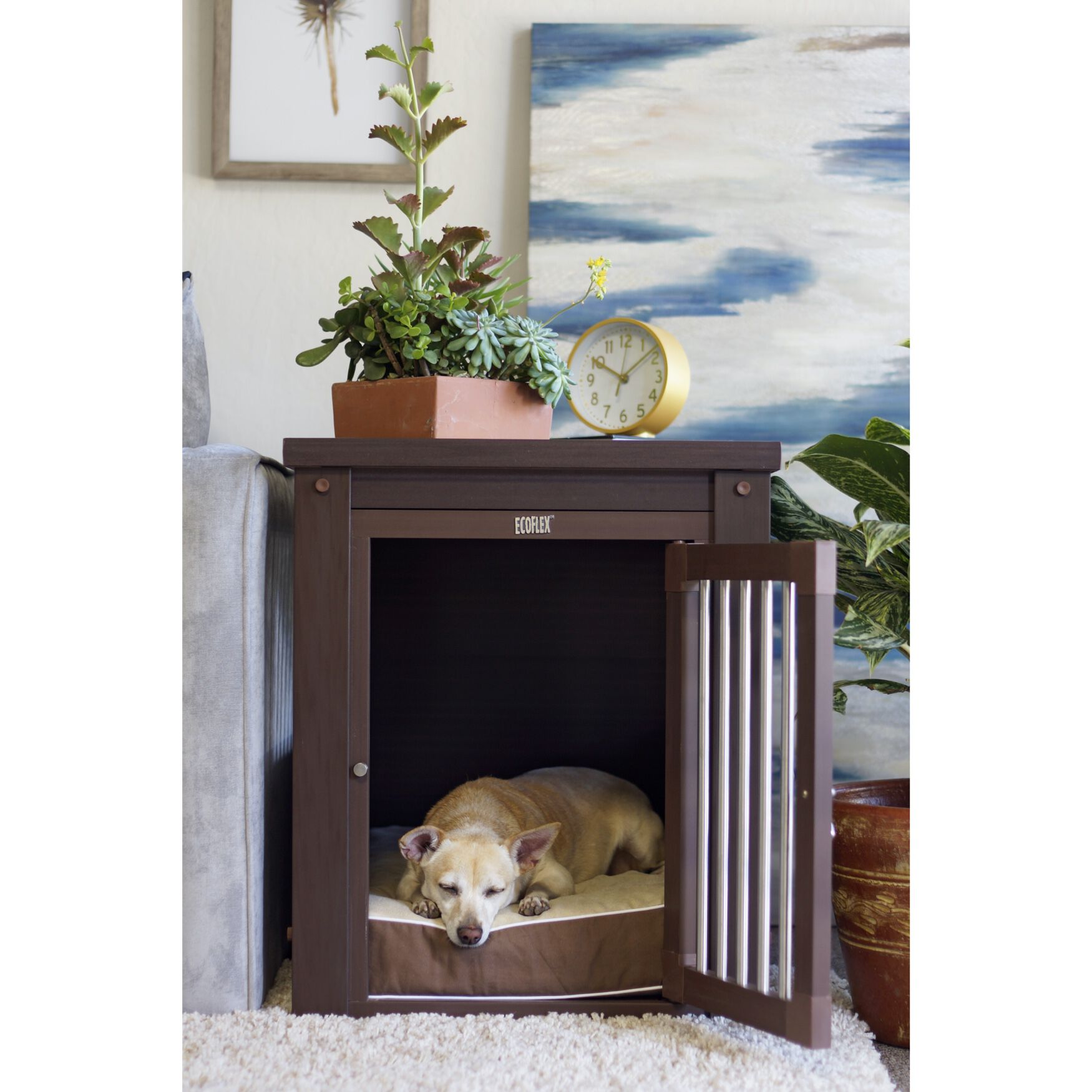 InnPlace™ Pet Crate & End Table, Medium, RUSSET, hi-res image number 0
