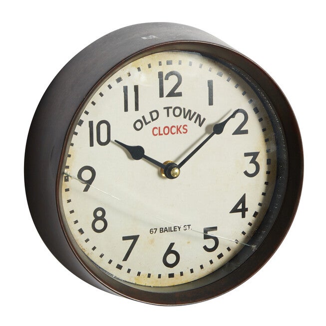 Set Of 3 Multi Colored Metal Wall Clock, , alternate image number null
