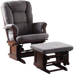2Pc Glider Chair & Ottoman