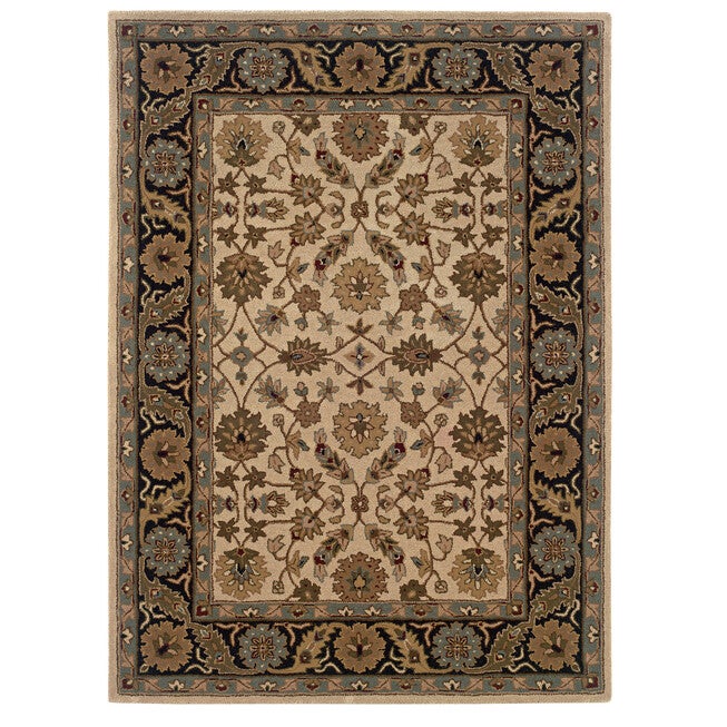 Trio Traditional Floral 5'X7' Area Rug, FLORAL, hi-res image number 0