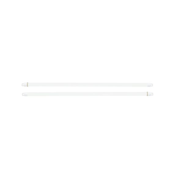 Fantasia Swivel End Sash Rod Set Of Two, WHITE, hi-res image number null
