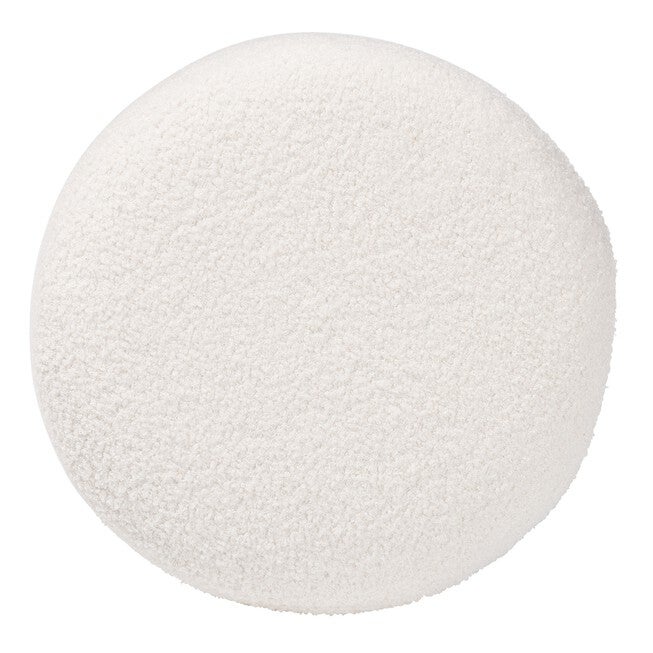 Tori Modern And Contemporary Ivory Boucle Upholstered Ottoman, , on-hover image number null
