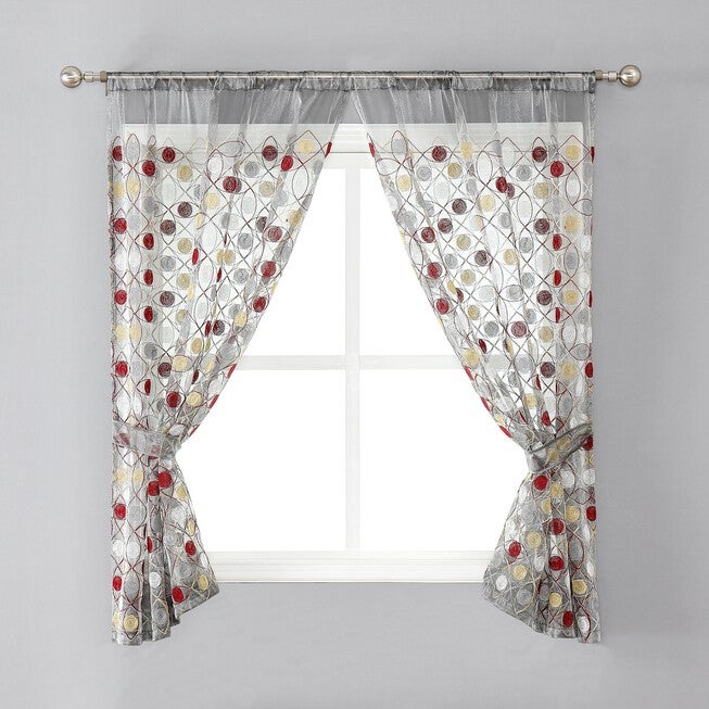 Sedona Window Curtain, GREY, hi-res image number null