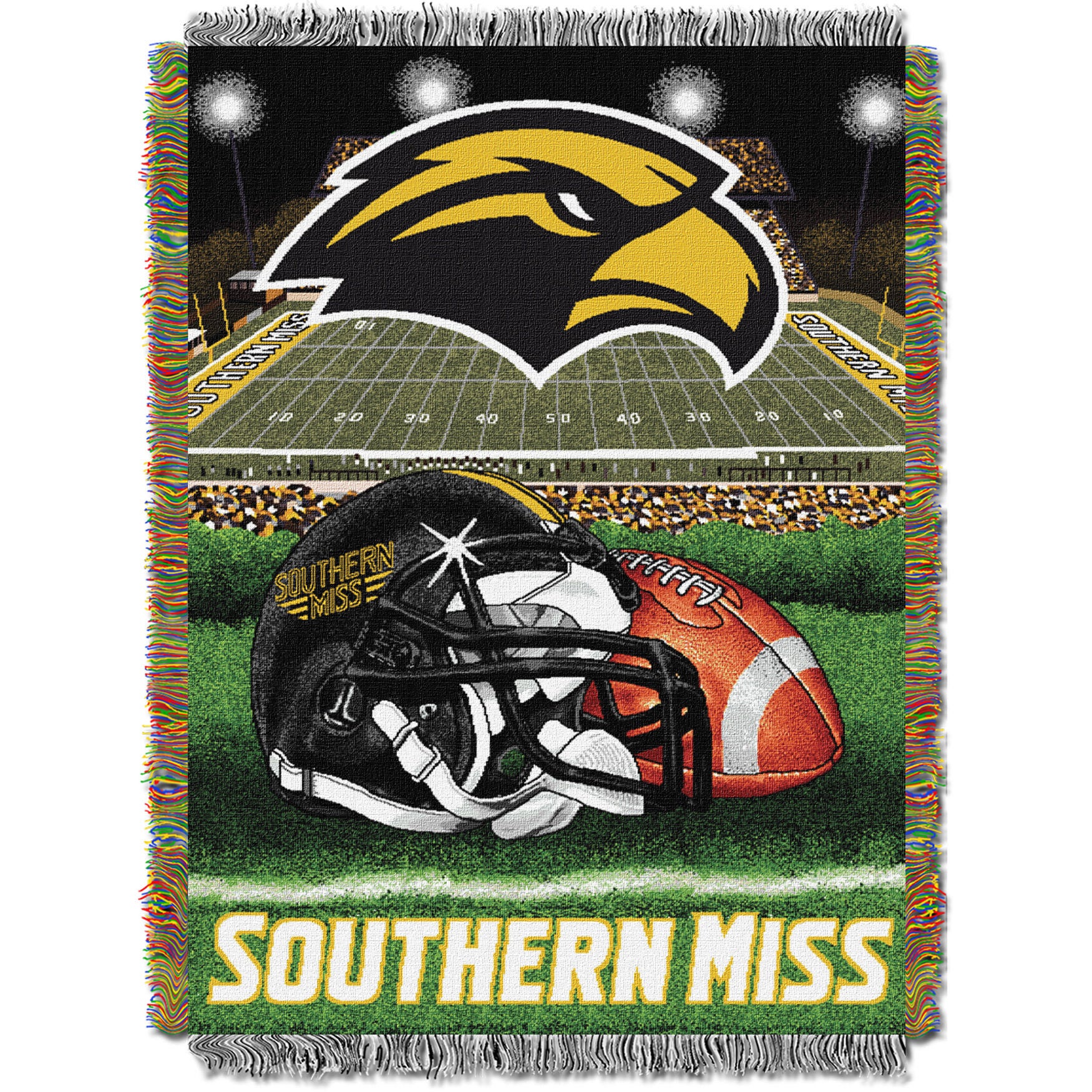 Southern Mississippi HFA Throw, MULTI, hi-res image number 0