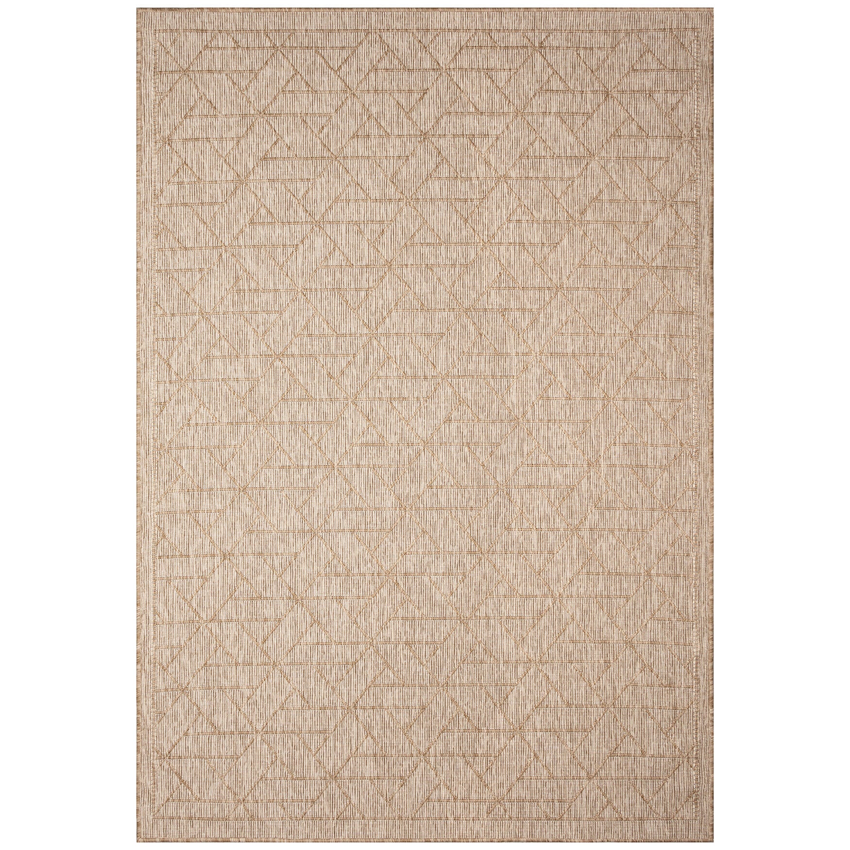Carmel Pyramid Indoor/Outdoor Area Rug Aqua, SAND, hi-res image number 0