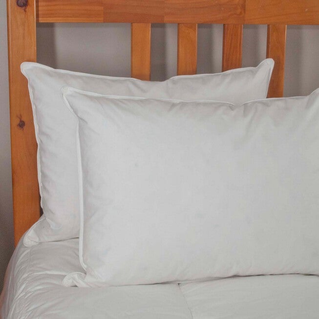 233 Thread Count White Goose Feather Pillow Twin Pack, WHITE, hi-res image number null
