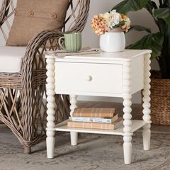 Rimona End Table with Bobbin Legs