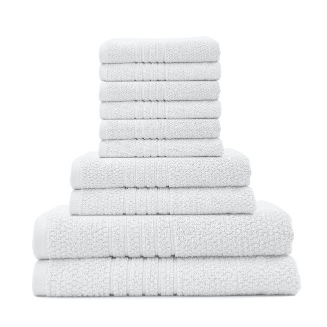 Softee 10-Pc. Towel Set, WHITE, hi-res image number null