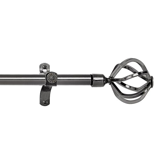 Metallo Decorative Rod And Finial Carrera, BRUSHED NICKEL, hi-res image number null