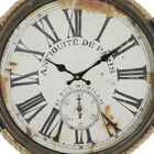 White Coastal Metal Wall Clock, , alternate image number null