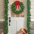 Pre-Lit Arrow-Tip 9' Garland, , on-hover image number null