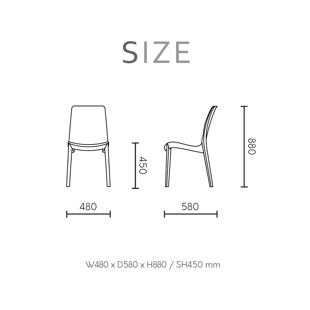 Set of 4 Rue Stackable Outdoor Dining Chairs, WHITE, alternate image number 6