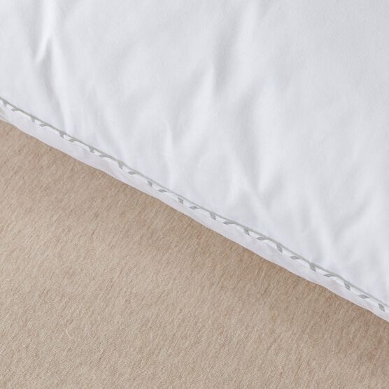 Antimicrobial 233 Thread Count Cotton White Duck Down Pillow Bed Pillow, , alternate image number null