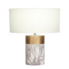 Cosmoliving By Cosmopolitan White Stone Table Lamp, WHITE, hi-res image number null