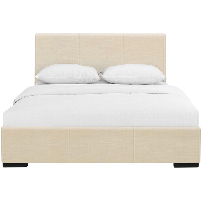 Hindes Upholstered Platform Bed, Beige, King, BEIGE, hi-res image number 0