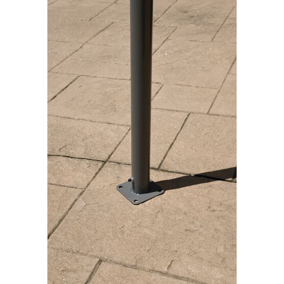 10x10 Del Ray Gazebo Canopy Charcoal Frame Tan Cover, , alternate image number null