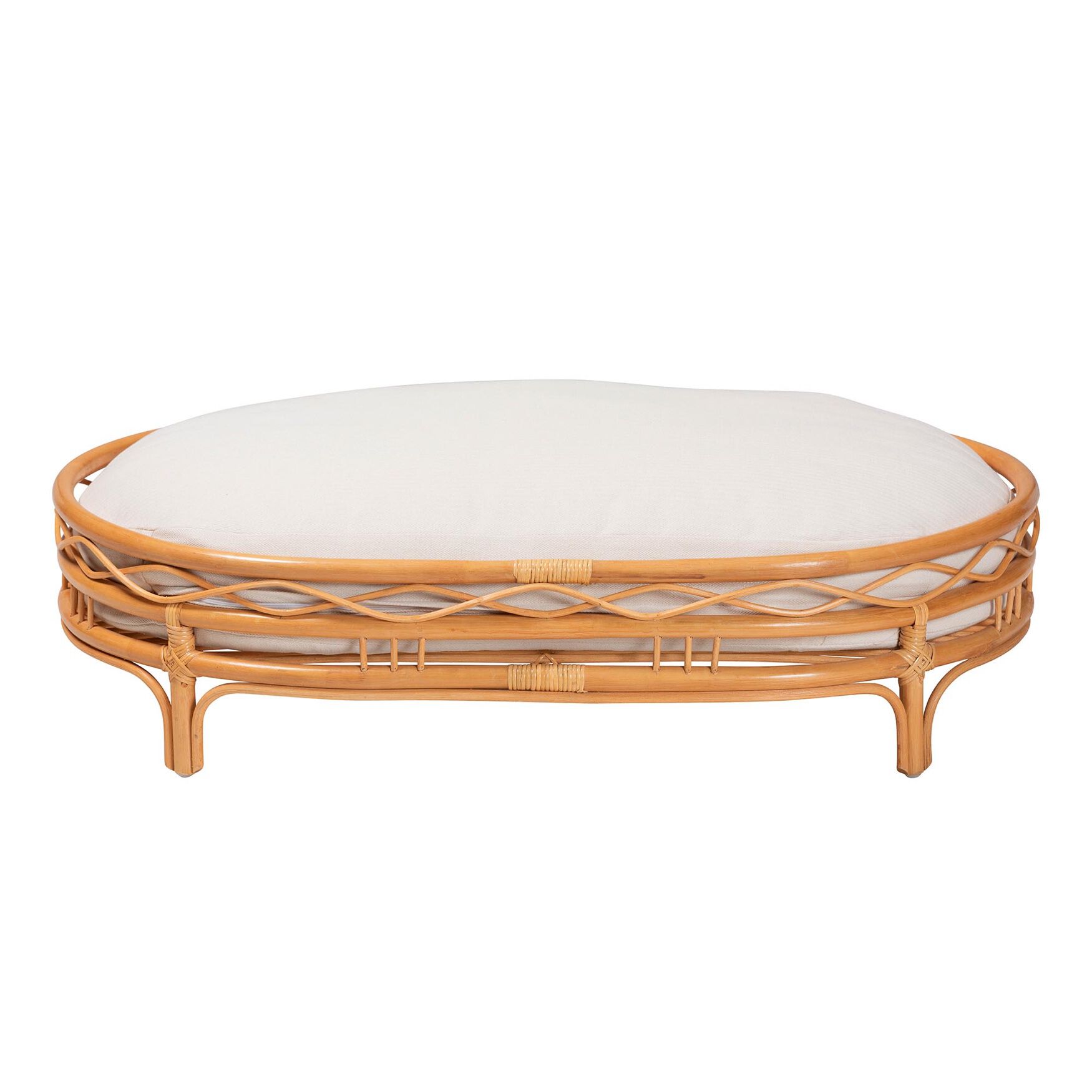 Jovia Bohemian Honey Rattan Pet Bed, , alternate image number 3