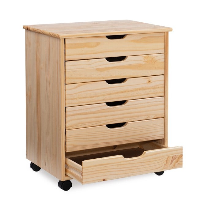 Croghan Six Drawer Wide Rolling Storage Cart, , alternate image number 8