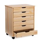 Croghan Six Drawer Wide Rolling Storage Cart, , alternate image number null