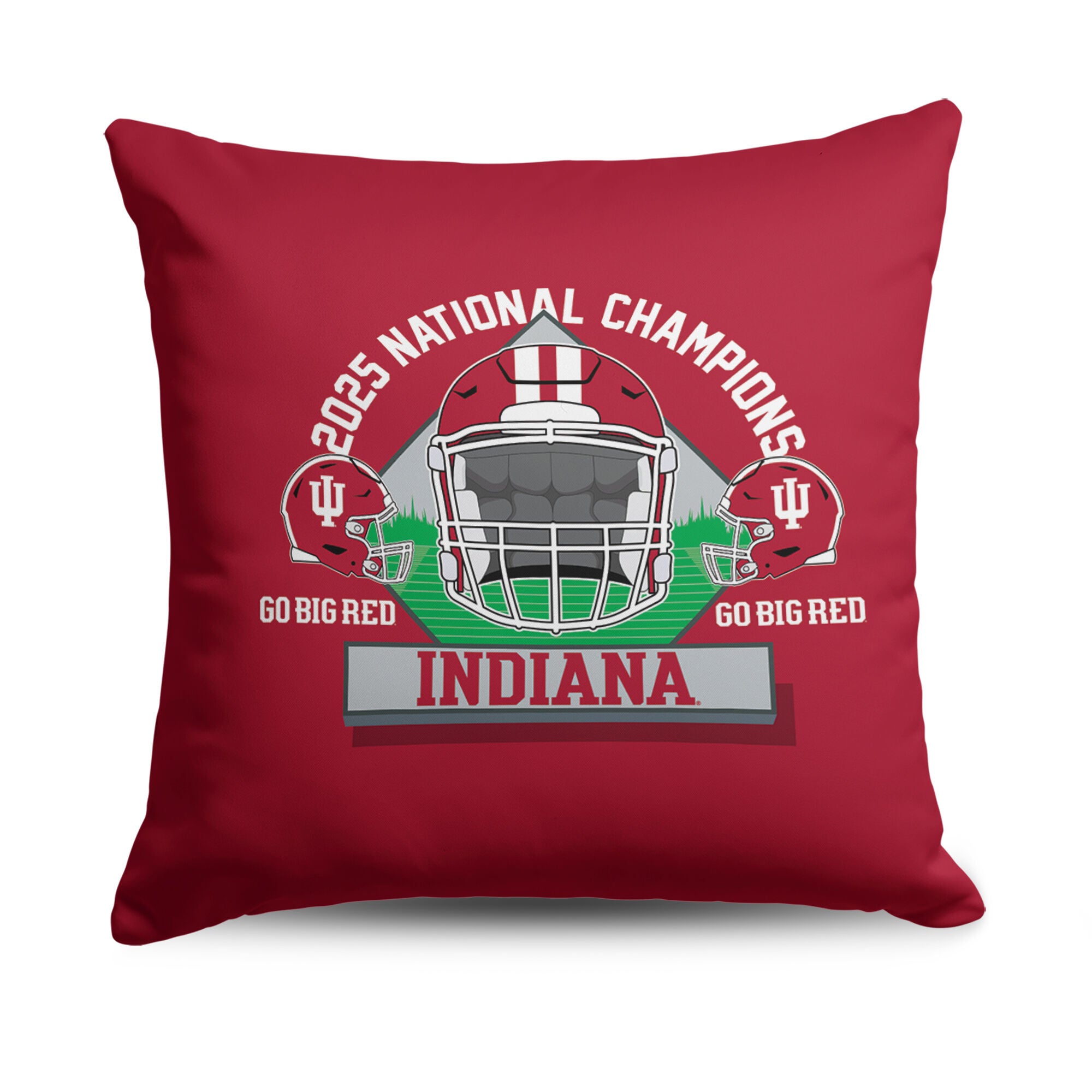 2025 NCAAThrow Pillow 18x18 inches, INDIANA UNIVESITY, hi-res image number 0
