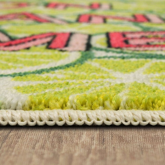 On Island Time Lime Green Kitchen Rug, , alternate image number null