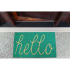 Aqua Hello Doormat, , alternate image number null