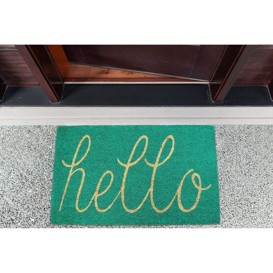 Aqua Hello Doormat, , alternate image number null